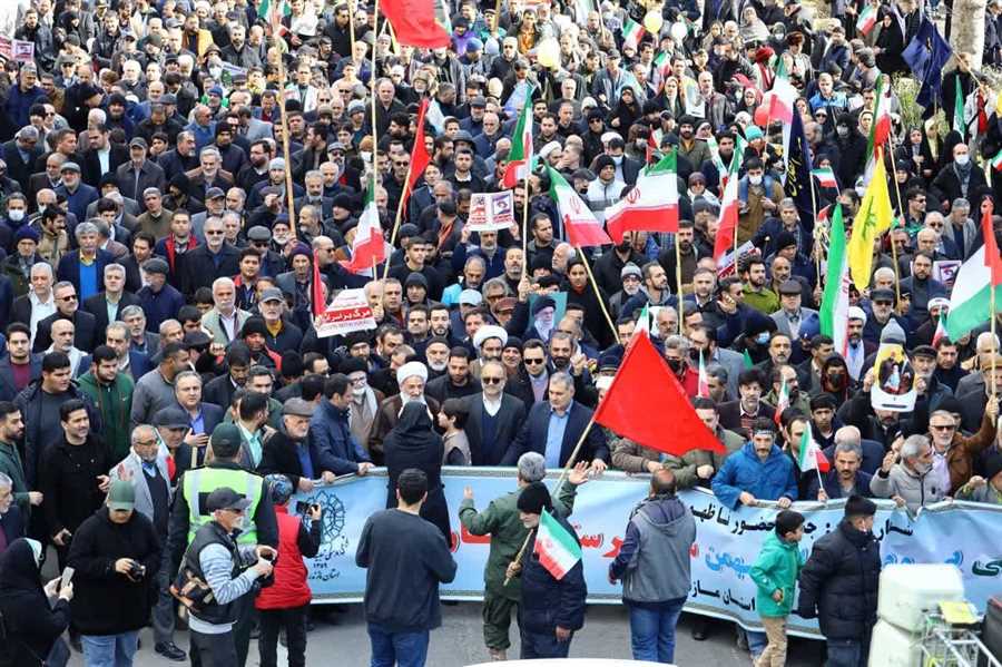 جشن انقلاب و راهپیمایی ۲۲بهمن در ساری