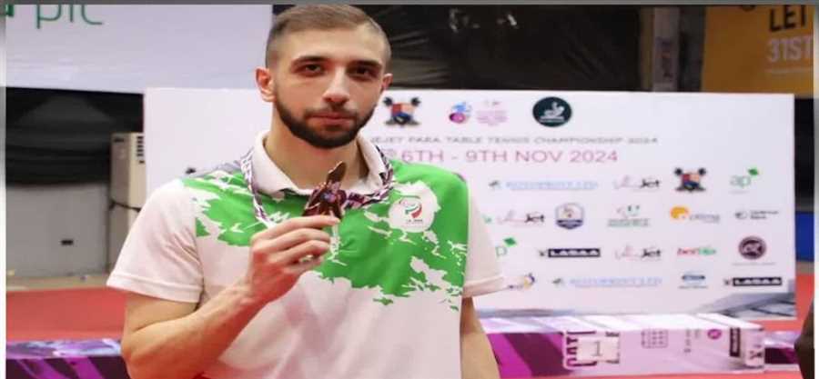 کسب مدال برنز غلامي در رقابت هاي جهاني پاراتنيس روي ميز نيجريه
