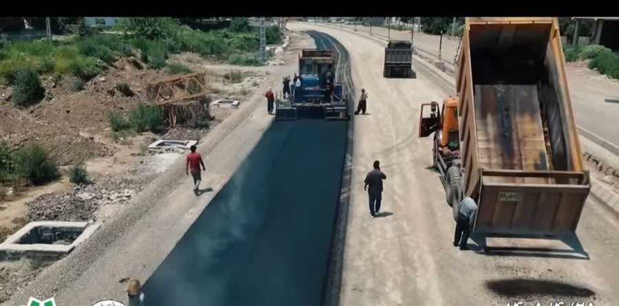 آغاز پروژه آسفالت فاز ۳ رینگ ۲ شهری چالوس 